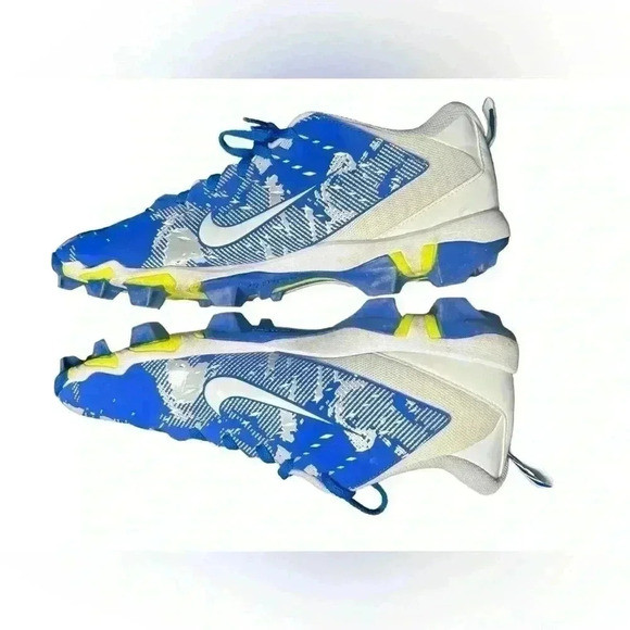 Nike Vapor Untouchable Shark 3 Cleats 12 Blue Gray White Fastflex - Picture 9 of 12